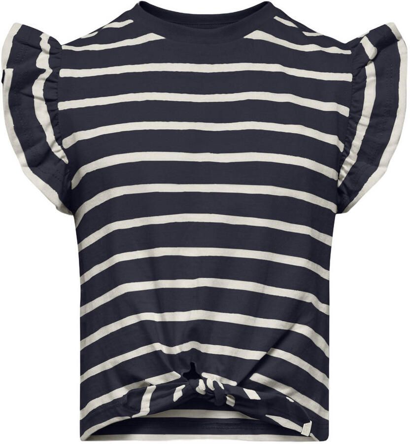 ONLY KIDS MINI gestreepte T-shirt donkerblauw