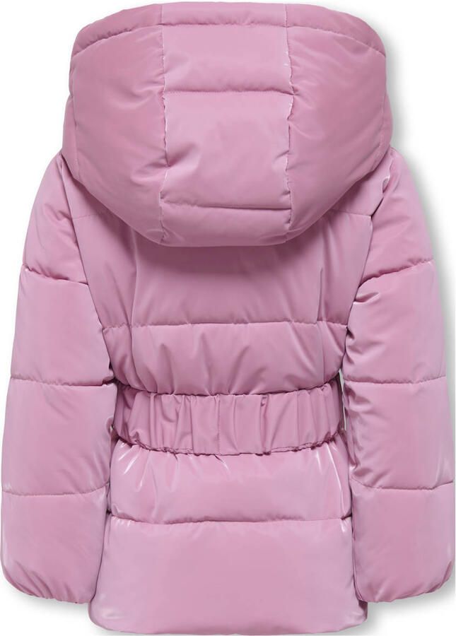 Only Regular fit gewatteerd jack met afneembare capuchon model 'ELISE'