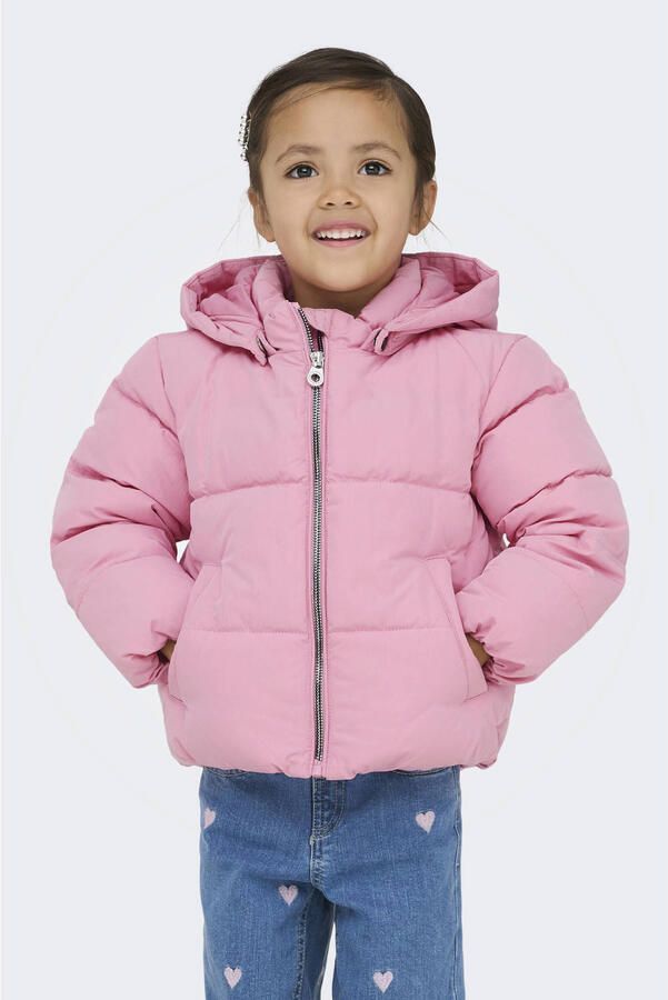 ONLY KIDS MINI gewatteerde jas roze