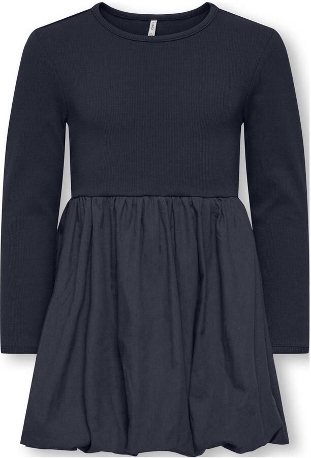 ONLY KIDS MINI korte jurk gebreid donkerblauw