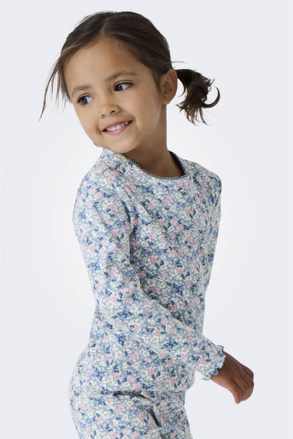 ONLY KIDS MINI longsleeve gebreid blauw - Foto 3