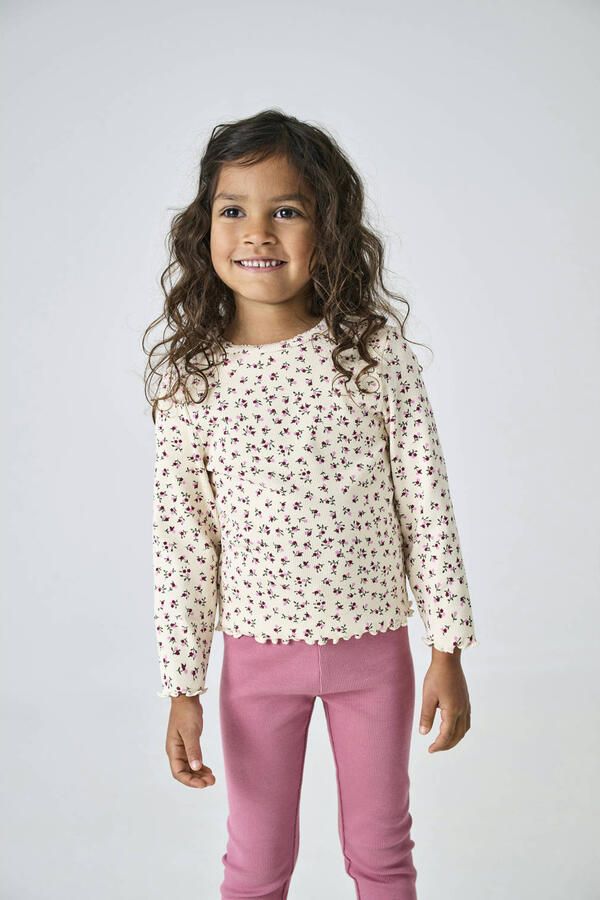 ONLY KIDS MINI longsleeve gebreid ecru