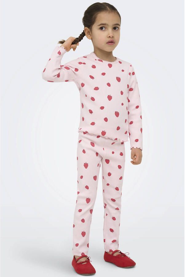 ONLY KIDS MINI longsleeve gebreid lichtroze