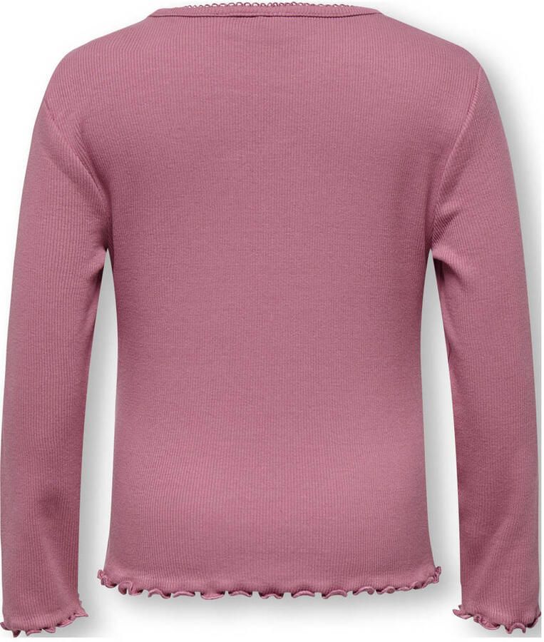 Only Regular fit shirt met lange mouwen van Katoenmix Model 'TRINNY LIFE' - Foto 2