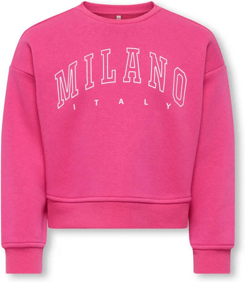 Only Regular fit sweatshirt van katoenmix model 'SWEAT LIFE'