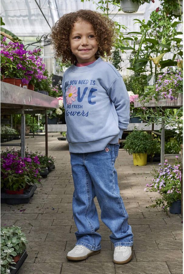 ONLY KIDS MINI sweater met backprint lichtblauw - Foto 3
