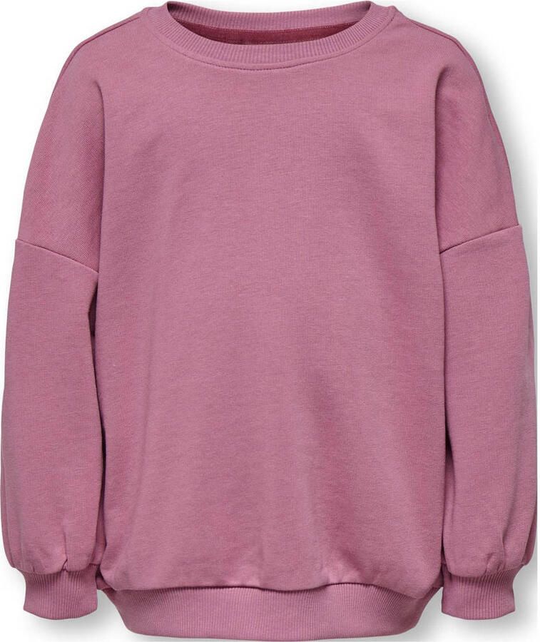 ONLY KIDS MINI sweater met backprint roze