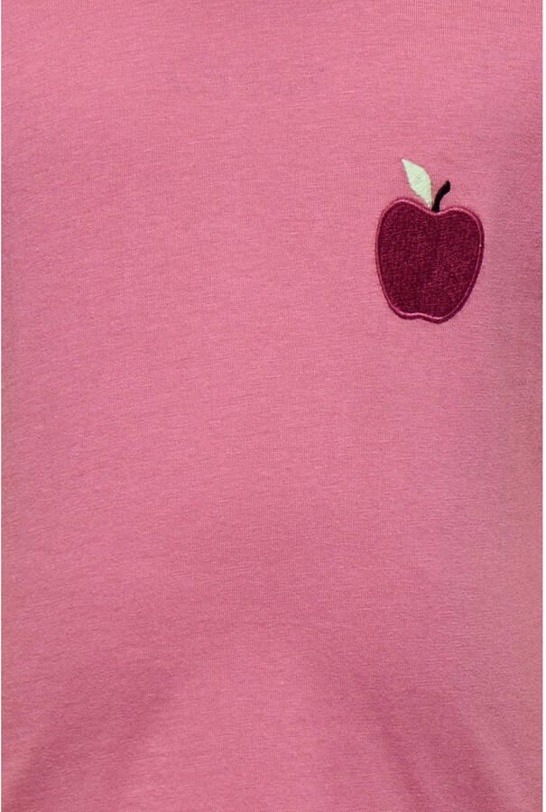 ONLY KIDS MINI T-shirt met backprint roze