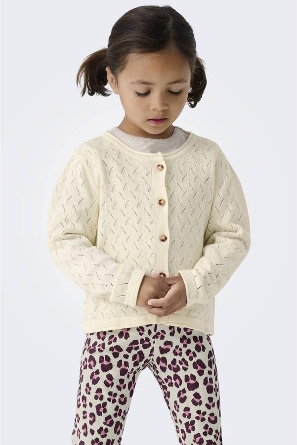 ONLY KIDS MINI vest fijn gebreid grijs