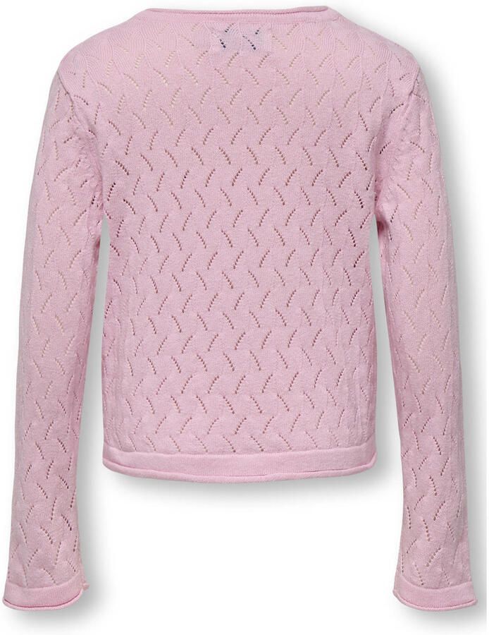 ONLY KIDS MINI vest fijn gebreid roze - Foto 2