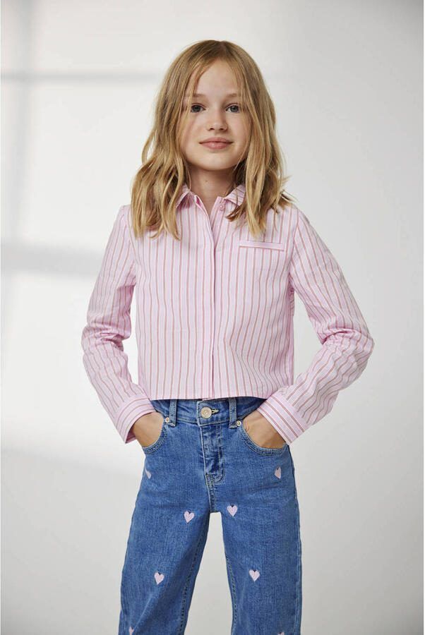 ONLY KIDS MINI wide leg jeans light blue denim