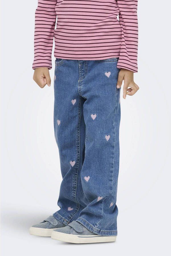 ONLY KIDS MINI wide leg jeans light blue denim - Foto 3