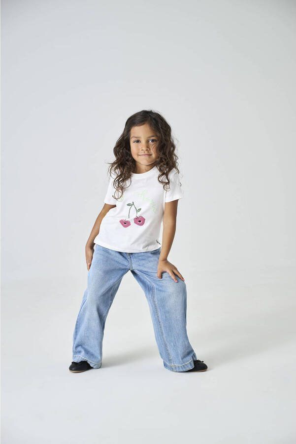 ONLY KIDS MINI wide leg jeans light blue denim