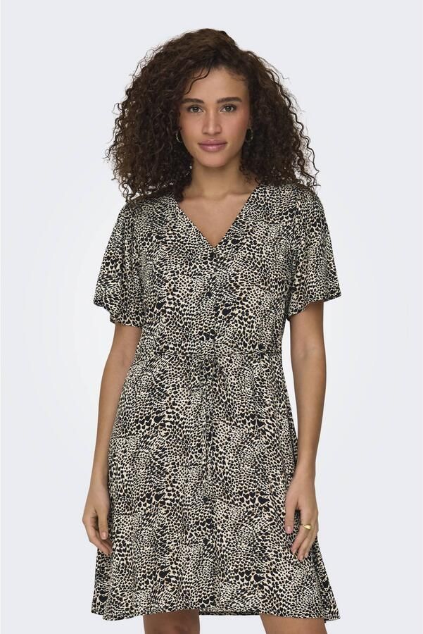 Only Regular fit mini-jurk van pure viscose model 'EVIDA'