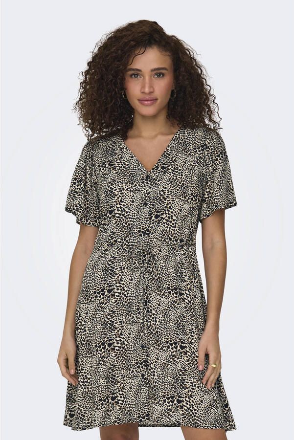 Only Regular fit mini-jurk van pure viscose model 'EVIDA'