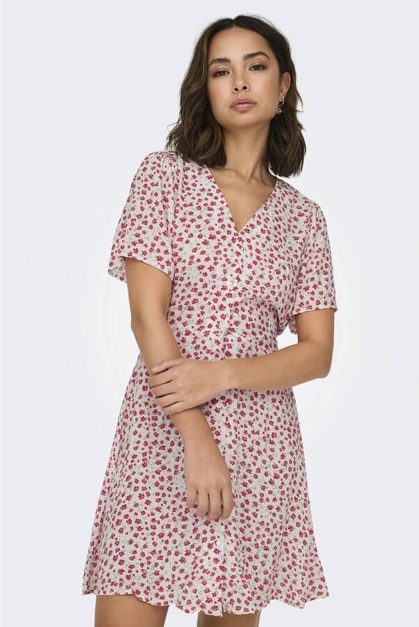 Only Regular fit mini-jurk van pure viscose model 'EVIDA'