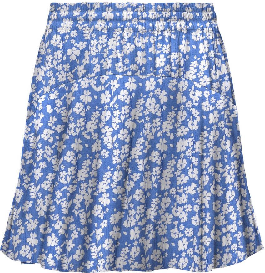 Only Life Skort Marina White Flower Freewear Blauw Multicolor Dames
