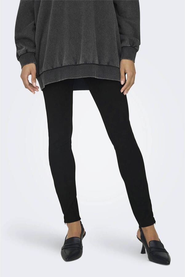 Only Legging met hoge taille ONLPEONY HW RIB ZIP LEGGING CC PNT - Foto 2