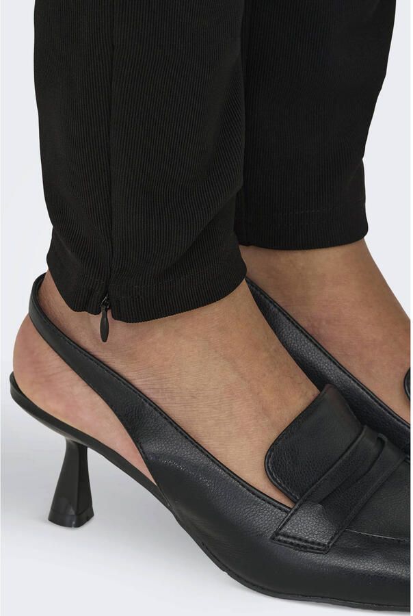 Only Legging met hoge taille ONLPEONY HW RIB ZIP LEGGING CC PNT