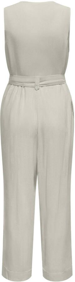 ONLY linnen regular jumpsuit beige - Foto 2