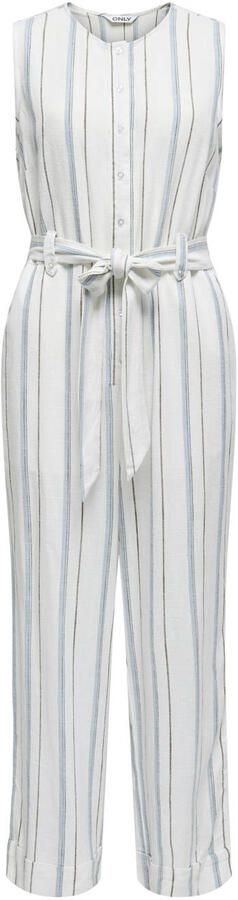 ONLY linnen regular jumpsuit wit