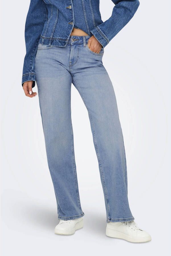 ONLY low waist wide leg jeans ONLJUDY light blue denim - Foto 2