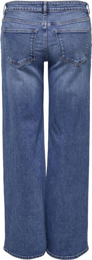 ONLY low waist wide leg jeans ONLJUDY medium blue denim - Foto 3