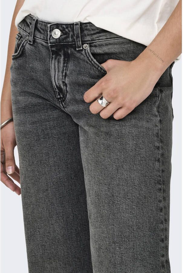 ONLY low waist wide leg jeans ONLJUICY grey denim