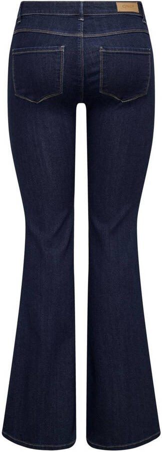 ONLY low waist flared jeans dark blue denim - Foto 3