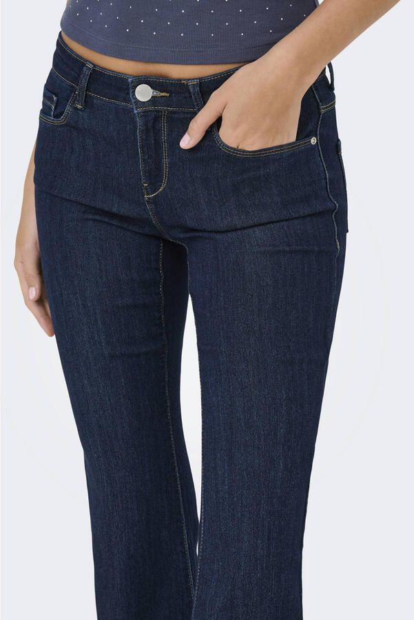 ONLY low waist flared jeans dark blue denim - Foto 2
