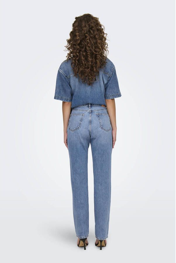 Only Low Rise-jeans ONLBRENDA LOW WIDE DNM CRO158 NOOS