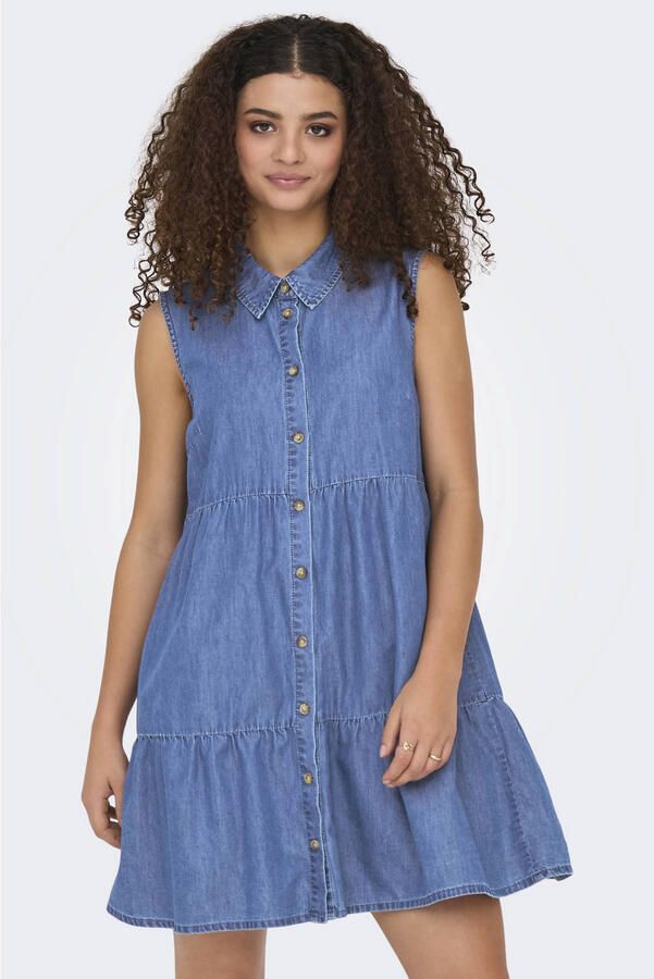 Only Loose fit jeansjurk van een mix van katoen en lyocell model 'BEA SIESTA'