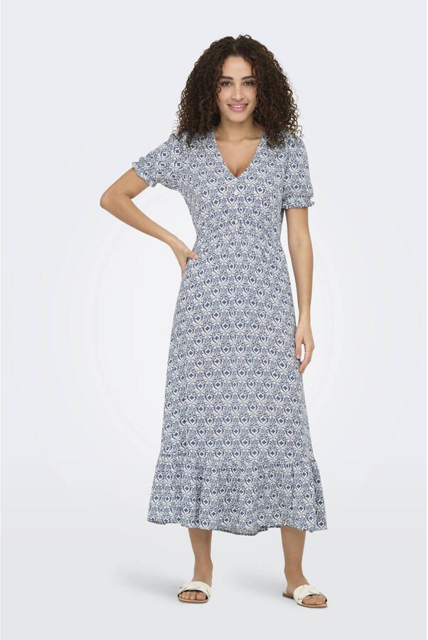 ONLY maxi jurk blauw