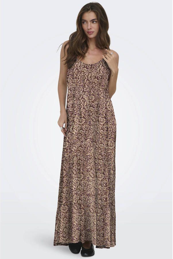 ONLY maxi jurk bruin