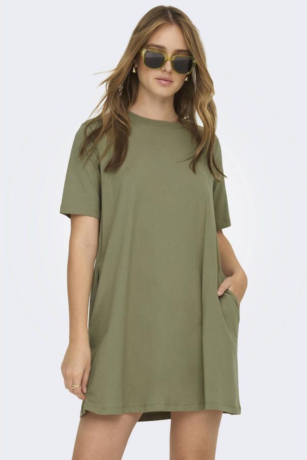ONLY maxi jurk lichtkaki