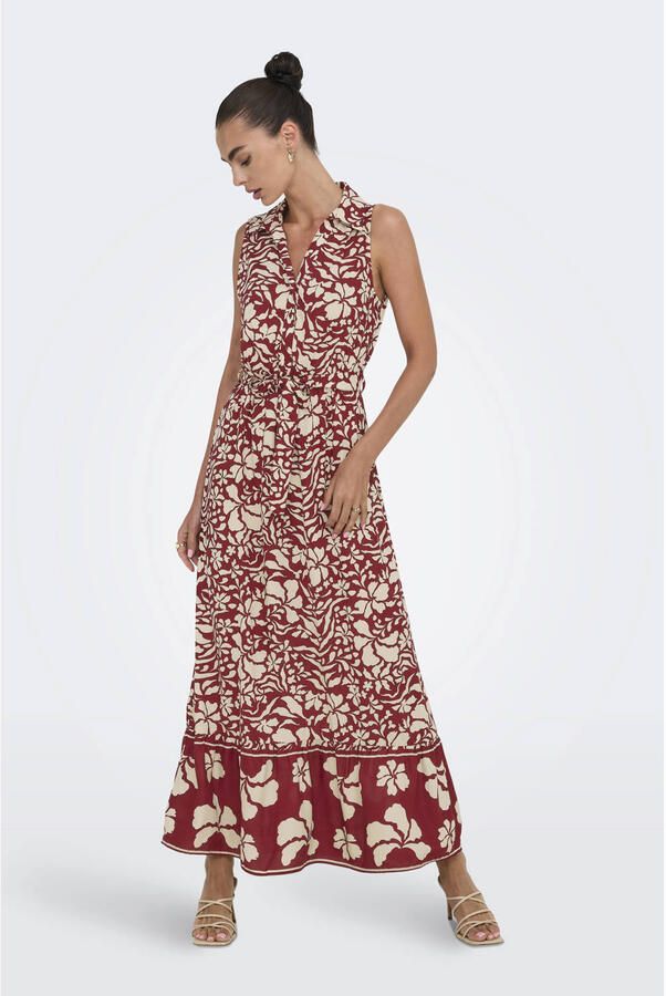 Only Maxi-jurk ONLVIBE LIFE S L SHIRT LONG DRESS WVN