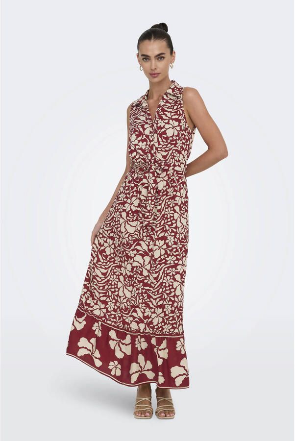 Only Maxi-jurk ONLVIBE LIFE S L SHIRT LONG DRESS WVN - Foto 2