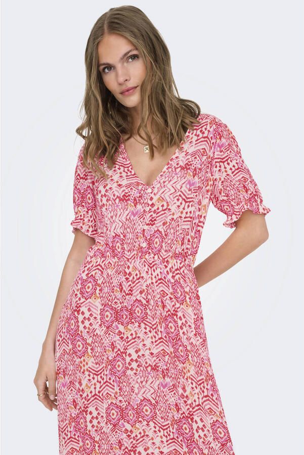 ONLY maxi jurk roze