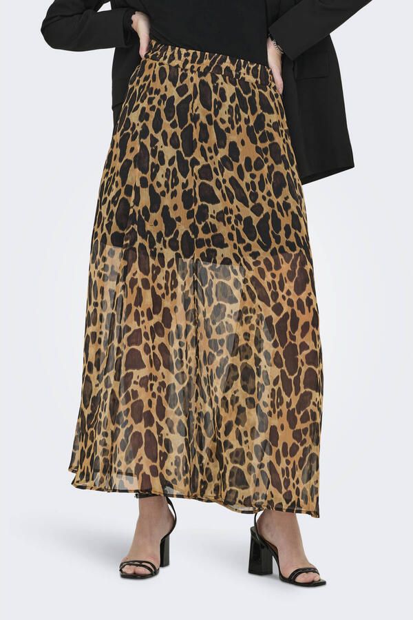 Only Plooirok ONLASTA – Enkellange rok met elastische band regular fit jersey polyester elastische band effen - Foto 2