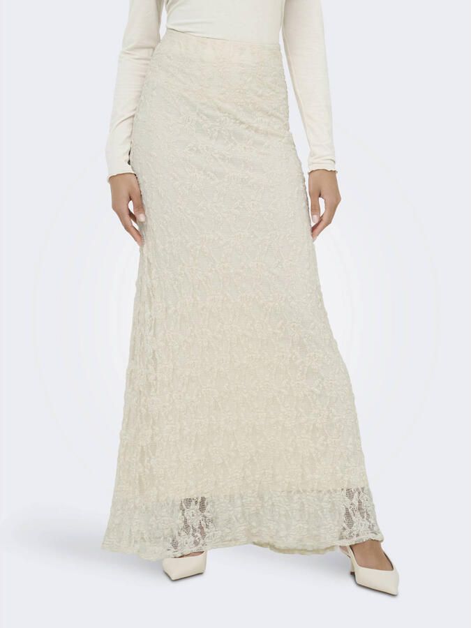 ONLY maxi rok crème