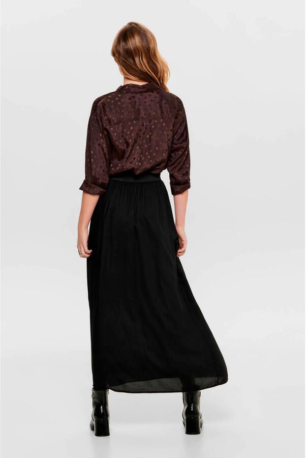 Only Uitlopende midirok in pure viscose model 'VENEDIG' - Foto 5