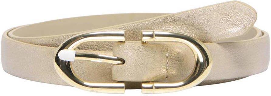 ONLY metallic riem ONLKELLY beige
