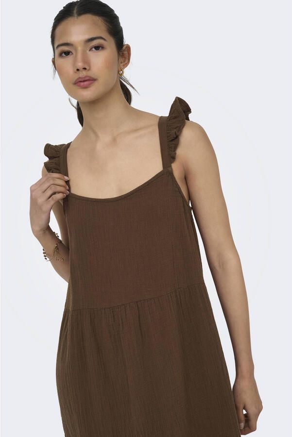 ONLY midi jurk bruin - Foto 2