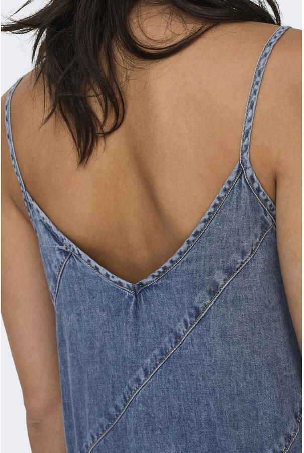 ONLY midi jurk medium blue denim - Foto 2