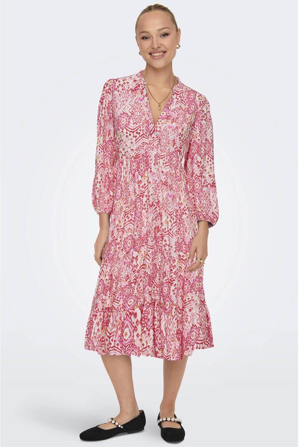 ONLY midi jurk roze