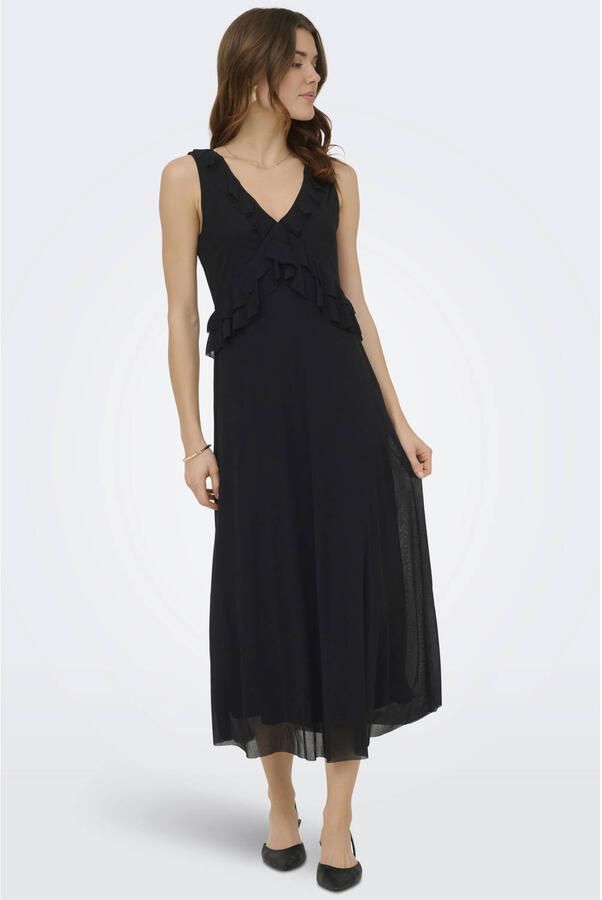 ONLY midi jurk zwart