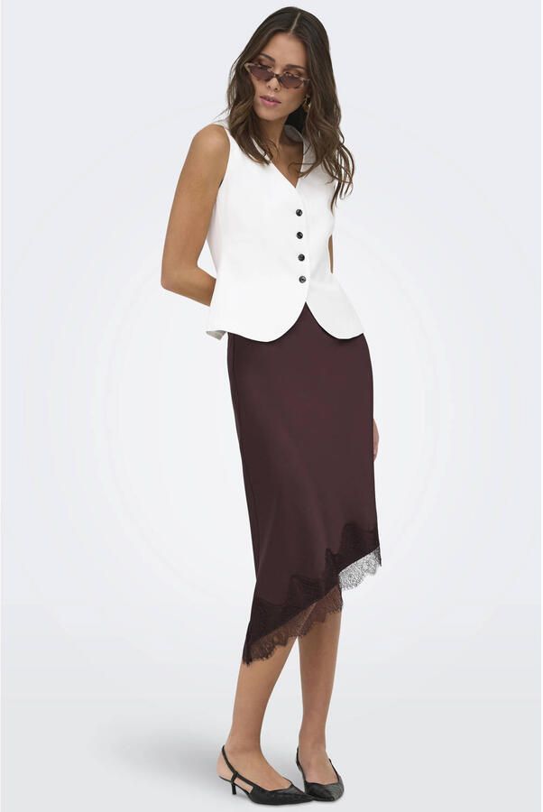 ONLY midi rok bruin