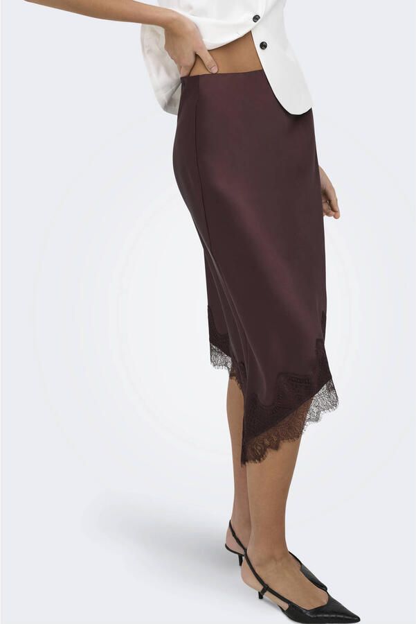 ONLY midi rok bruin - Foto 3