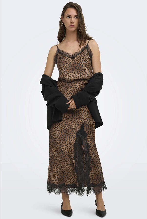 ONLY midi rok bruin