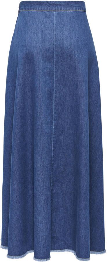ONLY midi rok dark blue denim
